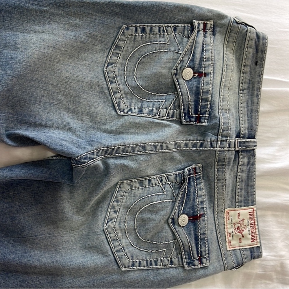 True Religion Stella Big T Stitch Skinny Jean Light Wash - Picture 8 of 8